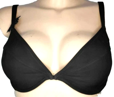 Fantasie Aphrodite Plunge Bikini Bügel BH Gr.80D UK36D Schwarz Schmetterling - Bild 1 von 4