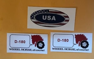2 -Wheel Horse D-180 Decals + Decal - Bild 1 von 1