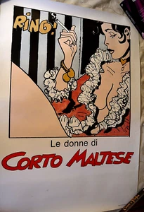 Le donne di Corto Maltese, Hugo Pratt, poster anni '90 100x70 - Bild 1 von 3