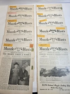 Vintage 12 issues 1943 Muzzle Blasts Magazine Black Powder Muzzleloading Rifle - Picture 1 of 20