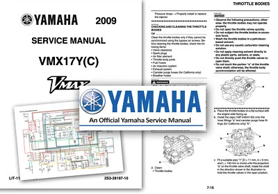 Yamaha V-MAX1700 Service Manual VMX17 Workshop Shop 2013 2014 2015 2016 VMAX USA - Image 1 of 2