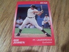 BOB ZEIHEN LEAGUE BASEBALL CARD    1989 STAR