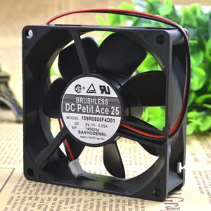 1pc Sanyo 109R0805F4D01 8CM 8025 5V 0.25A 3-wire Double Ball Cooling Fan - Picture 1 of 5