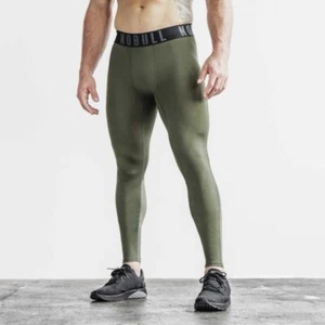 Neu mit Etikett Nobull Herren Kompression Tight 32" - Medium - Armeegrün - Bild 1 von 10