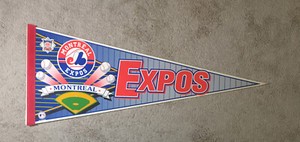 1995 MONTREAL EXPOS FULL-SIZE WINCRAFT VINTAGE SOUVENIR MLB BASEBALL PENNANT