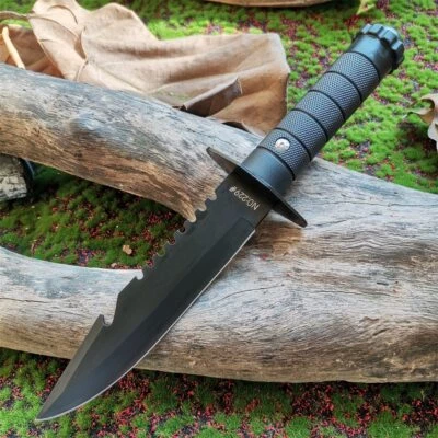 Stainless steel tactical survival knife, hunting and camping essential tools - Image 1 of 4