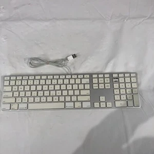 Genuine Apple USB Wired Keyboard A1243 with 10 Key for iMac, Mac Mini, Mac Pro - Picture 1 of 5