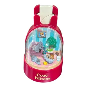 Vintage 1996 Takara Fun Bank Cozy Kittens Coin Bank Cats (Not Fully Working) - Picture 1 of 12