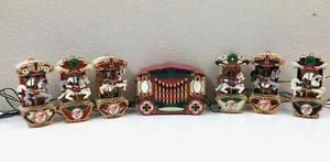 Animiertes 1992 Mr. Christmas Holiday Karussell 6 Pferde Orgel spielt Musik Lichter - Bild 1 von 9