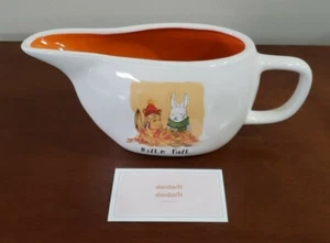 Rae Dunn HELLO FALL Gravy Boat Autumn/Thanksgiving Orange Interior NWOT - Picture 1 of 3