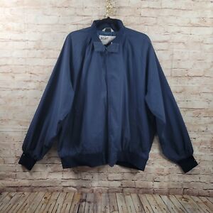 Vintage Staff by Wilson 90s Men Jacket Size XL Blue Full Zip Track Windbreaker