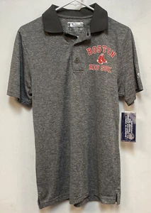 Boston Red Sox MLB Baseball Athletic Polo Mens True Fan Grey Size S/P - Picture 1 of 6