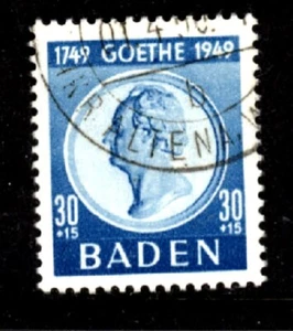 Alemania Baden Scott #5nb14 (1949) - Imagen 1 de 1
