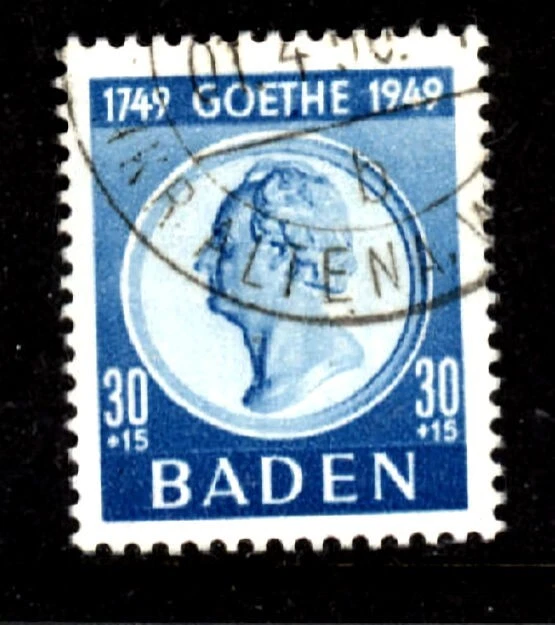 Germany Baden Scott #5nb14 (1949) - Image 1 of 1