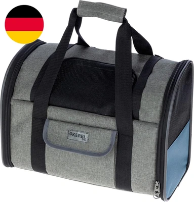 Kerbl Pet Hunderucksack Vacation, Hundetasche, Hundetransport, Grau, Blau, 43X24 - Bild 1 von 4