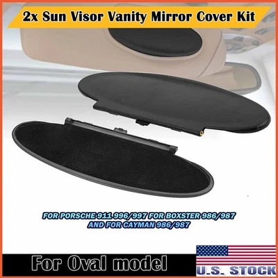 Pair Black Car Mirror Visor Cover Accessories For Porsche 911 996/997 1996-2010 Foto 1 de 4