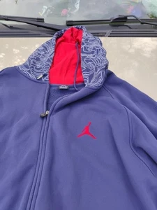 Sudadera con Capucha Nike Jordan Clásica Vintage Azul Marino Aire Talla XXL Cremallera Completa Con Bolsillos - Imagen 1 de 17