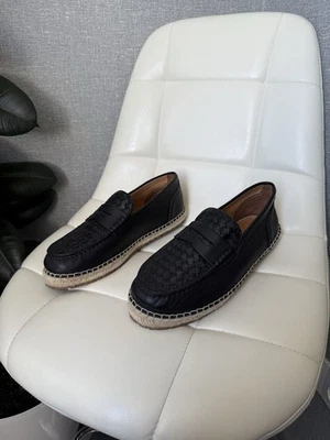Zapatos Mocasines Bottega Veneta Cuero Tejido Suela Alpargata Para Hombre Talla 42 Foto 1 de 4