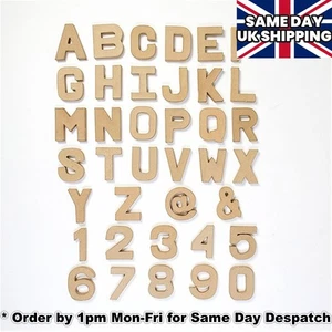 Papier Paper Mache Large & Small Letters / Numbers 20.5cm & 10cm Cardboard Craft - Picture 1 of 7