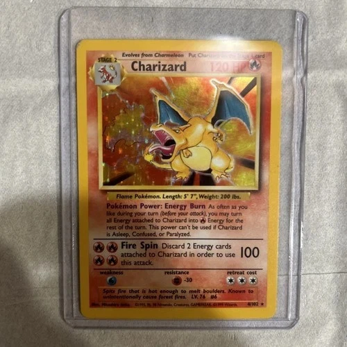 Charizard 4/102 Base Set 1999 Holo Rare Pokémon TCG Card  (LP) - Image 1 of 1