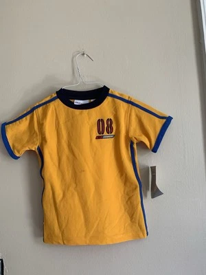 Camiseta vintage Reebok NBA Jermaine O'Neal infantil tamanho 2T laranja azul nova - Imagem 1 de 4