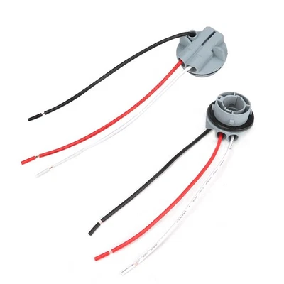 2pcs 1157 Socket LED Turn Signal Brake Light Bulbs Holder Adapter Base Connecto✈ - Image 1 of 4