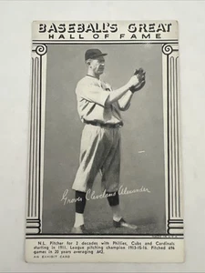1948 Baseball's Great Hall of Fame HOF Exhibits Card Grover Alexander VG - Picture 1 of 7
