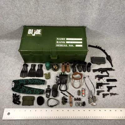 Vintage GI Joe Foot Locker Storage Box Weapons Clothes Accessories Hasbro 1997 - Image 1 of 4