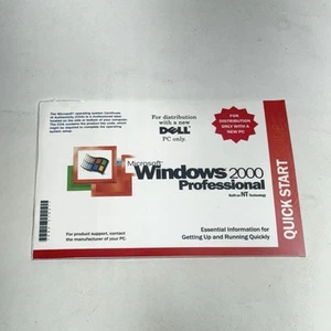 Vintage MICROSOFT WINDOWS 2000 Professional W/Key NEW NOS - Picture 1 of 2
