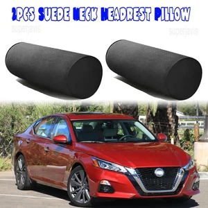 2Pcs Suede Neck Headrest Pillow Cervical Spine Protect Cushion For Nissan Altima - Picture 1 of 11
