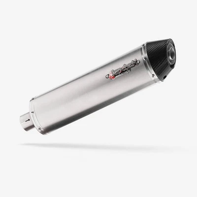 Lextek Left Matt SSteel RP1L Exhaust Silencer 400mm with Carbon Tip 51mm - Image 1 of 4