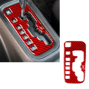 For Jeep Wrangler JK 2011-2017 Gear Shift Indicator Box Cover Red Carbon Fiber A - Picture 1 of 15