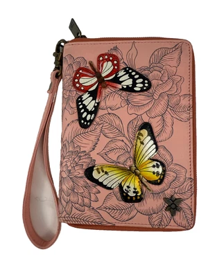 ANUSCHKA NUEVO CON ETIQUETAS RFID Organizador Billetera/Muñequera-Mariposa Jardín ¡NUEVO CON ETIQUETAS!! Foto 1 de 4