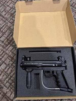 Pistola de paintball mecánica Valken BlackHawk con caja - Roscas Tippmann A5 - 98 X7 Foto 1 de 4