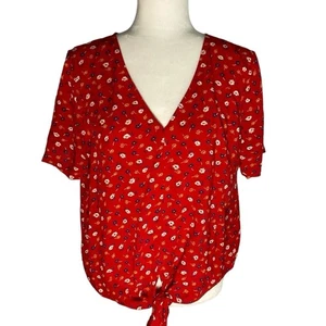 Madewell Novel Tie Front Prairie Posies Größe L - Bild 1 von 12