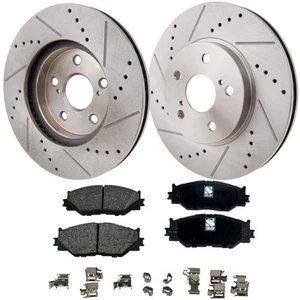 Front Brake Disc Rotors and Pads Kit For Lexus IS250 2008 2014 2015 - Picture 1 of 12