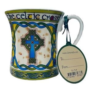 Royal Tara Celtic Cross TEA COFFEE MUG Celtic Weave Bone China 11 fl oz 2017 - Picture 1 of 4