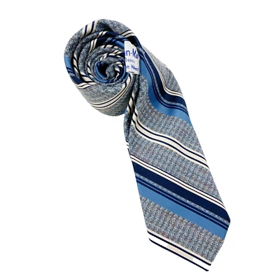 Corbata vintage Dean Mar Classics Pride of the Midwest azul blanca 58 x 3,25" Foto 1 de 4