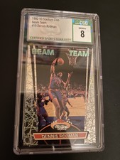 1992-93 Topps Stadium Club Dennis Rodman Beam Team #19 Pistons CSG 8.0