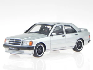 Mercedes W201 Brabus 190E 3.6S 1989 plata coche en miniatura Minichamps 1:43 - Imagen 1 de 4