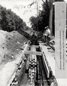 ORIGINAL 1914 PHOTO OF NEW YORK CITY SUBWAY CONSTRUCTION 174th ST. & JEROME AVE - Picture 1 of 3