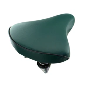 NEW! Standard Vinyl Beach Cruiser Large Saddle Bicycle Seat 209 Bike Seat Green - Picture 1 of 3