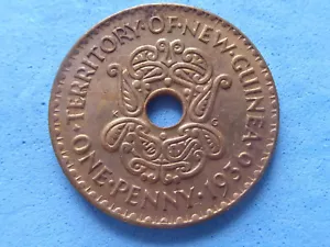 New Guinea Edward VIII Bronze One Penny 1936 Nice High Grade £6.50 (Box 23 - Picture 1 of 2