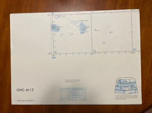 ONC M-12 CARTA AERONÁUTICA MAPA DEFENSA MAPEO ONCXXM12 42"X56" - Imagen 1 de 4