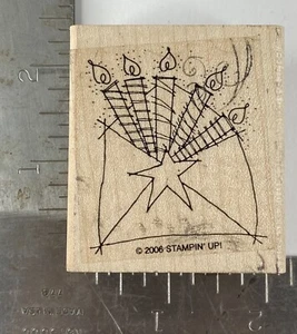 Stampin Up Rubber Stamp Birthday Card Candles Celebration - Picture 1 of 2