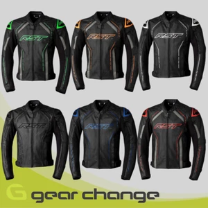 RST S1 Men's Leather Motorcycle Motorbike Jacket - Picture 1 of 58