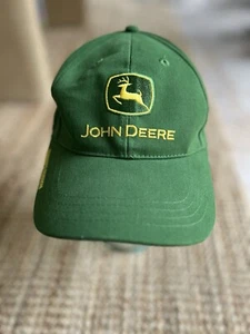 Sombrero verde John Deere con correa ajustable caza camping granja trabajo al aire libre - Imagen 1 de 7