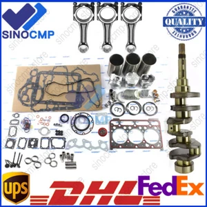 D1703 Engine Rebuild Kit - Crankshaft & Rods For Kubota L3300DT L3410DT Tractor - Picture 1 of 21