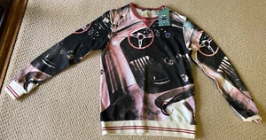 Scotch & Soda Boys Car Drive Steering Wheel Stripe Jumper Sweater Size 16 - Picture 1 of 3