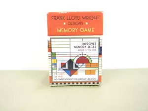 Frank Lloyd Wright Memory Skills Game Architecture Designs 72 Cards & Booklet - Picture 1 of 5